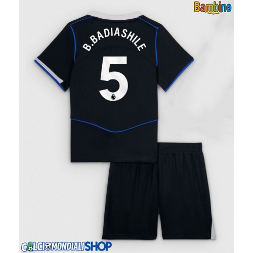Maglie da calcio Chelsea Benoit Badiashile #5 Terza Maglia Bambino 2025-26 Manica Corta + Pantaloni corti)